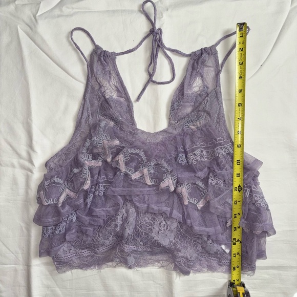 Free People In The Clouds Lace Ruffles Tiered Tank - Picture 11 of 11